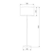 Торшер TK Lighting 5218 Deva Graphite 2