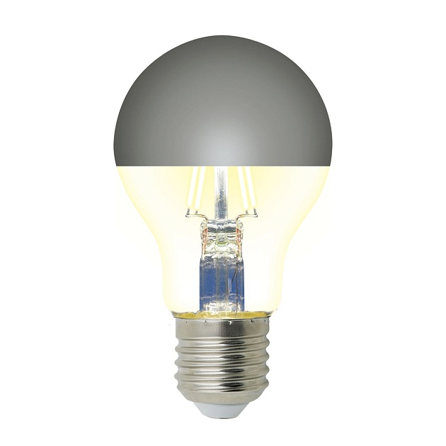 Лампа светодиодная Uniel E27 4W 4000K зеркальная LED-A60-4W/4000K/E27/CL MIRROR/CHROME PLS02WH UL-00011796 Фото № 3