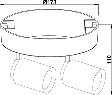 Накладной светильник Deko-Light Librae Round II 348173 1