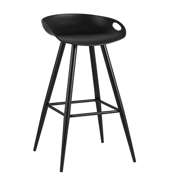 Барный стул Stool Group Флэш черный черные ножки FIYAN BLACK изображение 1 Барный стул Stool Group Флэш черный черные ножки FIYAN BLACK Фото № 1