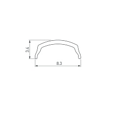 Рассеиватель Arlight Arh-Bent-W11-2000 Black 041031 1