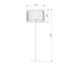 Торшер TK Lighting 2899 Harmony Black 1