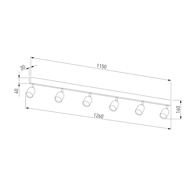 Спот TK Lighting 1026 Top White Фото № 3