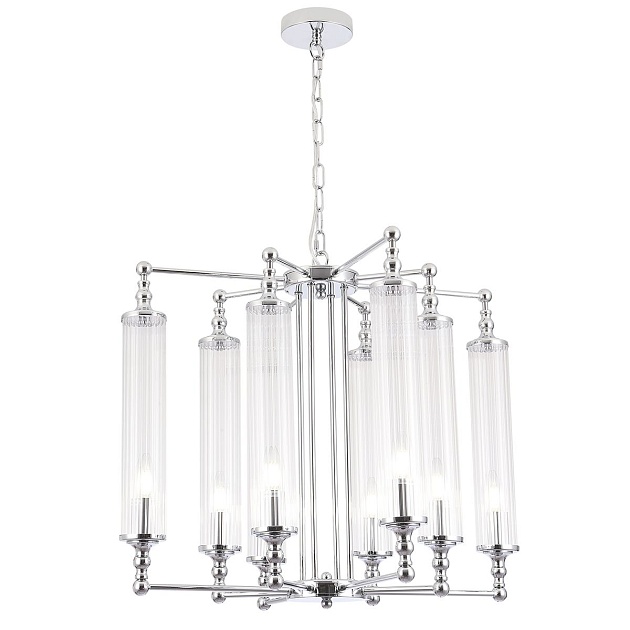 Подвесная люстра Crystal Lux Tomas SP8 D650 Chrome изображение 7 Подвесная люстра Crystal Lux Tomas SP8 D650 Chrome Фото № 7