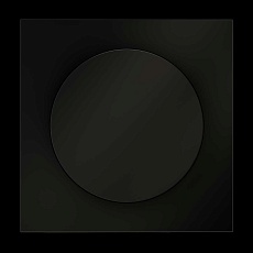 Накладка для светорегулятора поворотно-нажимного S70 (черный матовый) Voltum VLS002008 1