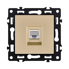 Розетка Ethernet RJ45 Cat.6, золотой Kollinger Asthetik AS-017GD