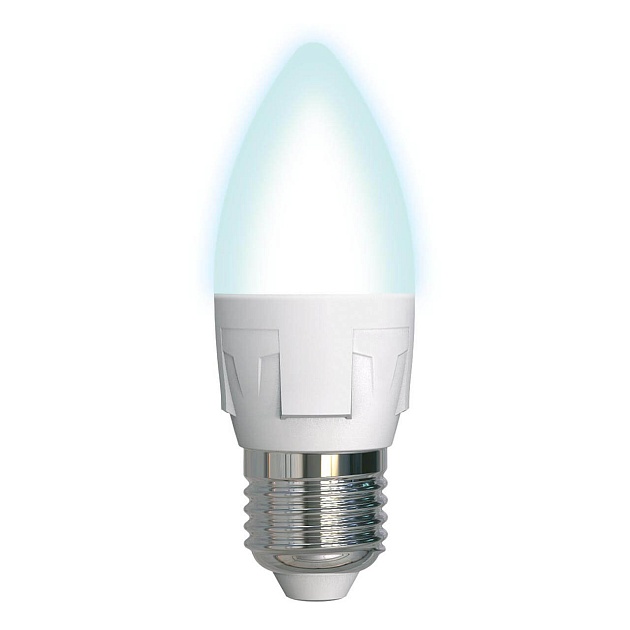 Лампа светодиодная диммируемая Uniel E27 7W 4000K матовая LED-C37 7W/4000K/E27/FR/DIM PLP01WH UL-00004295 фото 