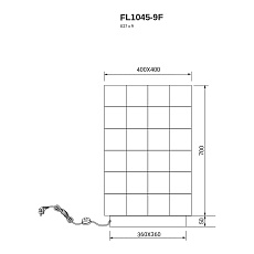Торшер Fluorite Basis FL1045-9F 1