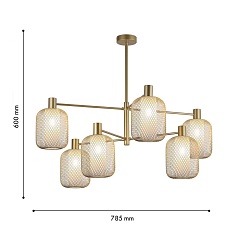 Подвесная люстра F-Promo Tokri 4603-6C 1