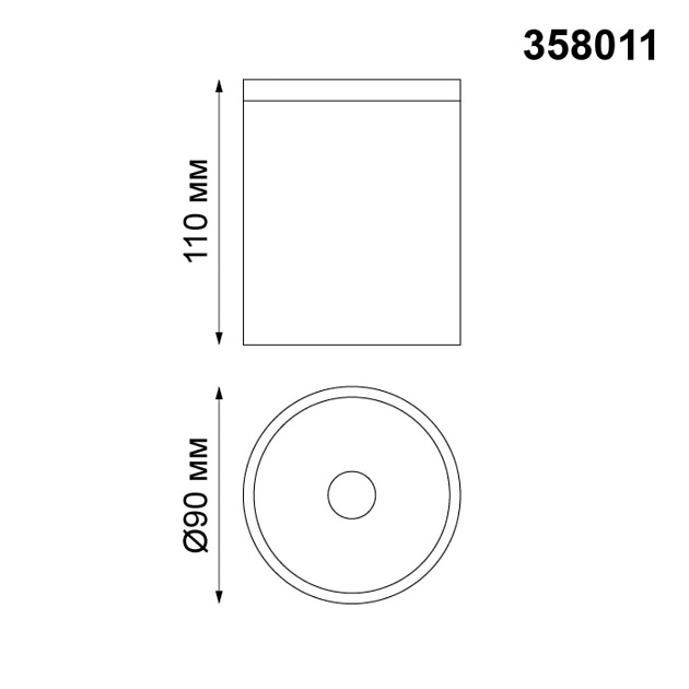 Уличный светодиодный светильник Novotech Street Tumbler 358011 Фото № 3