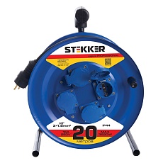 Удлинитель Stekker Professional 4гн 20м с/з PRF02-31-20 39785