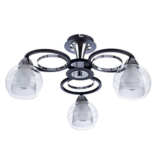 Потолочная люстра Arte Lamp Ginevra A1604PL-3BK изображение 1 Потолочная люстра Arte Lamp Ginevra A1604PL-3BK Фото № 1