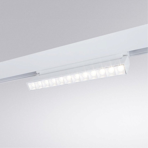 Трековый светодиодный светильник Arte Lamp Linea A4668PL-1WH Фото № 2