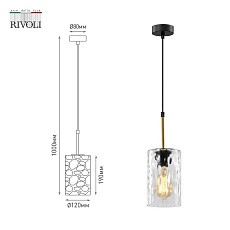 Подвесной светильник Rivoli Alexandra 4104-201 Б0057920 3