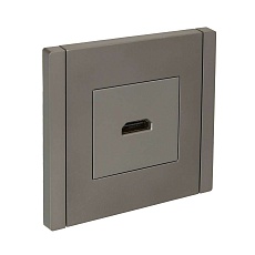 FORTE&PIANO Розетка HDMI FP540 сталь IEK FP-H10-K46