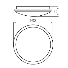 Настенно-потолочный светодиодный светильник Kanlux ORTE LED 24W-NW-O 29161 2