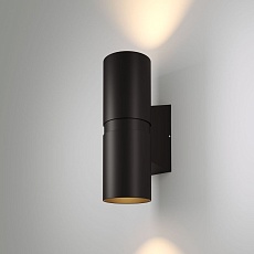 Уличный настенный светодиодный светильник Elektrostandard Liberty 35124/U черный a060094 2