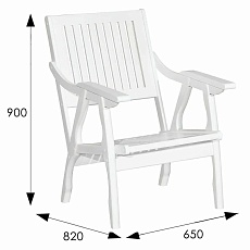 Кресло Мебелик Массив решетка 007763 2