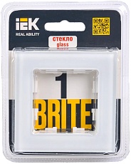 Рамка 1-постовая IEK Brite РУ-1-2-БрБ белая BR-M12-G-K01 1
