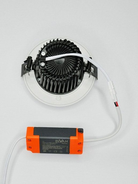 Встраиваемый светодиодный светильник Elvan VLS006R-7W-NH-Wh Фото № 8