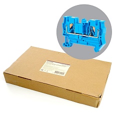 Зажим пружинный, 3-проводной проходной ЗНИ - 4 ,JXB PT 4 TW, синий LD573-2-40 49252