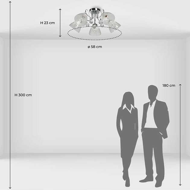 Люстра потолочная De City Блеск 315016305 изображение 8 Люстра потолочная De City Блеск 315016305 Фото № 8