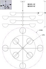 Подвесная люстра MyFar Valentina MR1953-8C 1