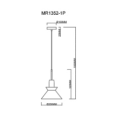 Подвесной светильник MyFar Kristina MR1352-1P 1