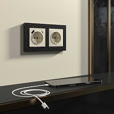 Розетка Werkel с быстрой зарядкой USB Type A+С слоновая кость W1171703 4690389176425 1