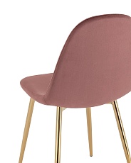 Кухонный стул Stool Group Валенсия SN велюр пыльно-розовый золотые ножки OS-001L HLR-44 gl 5