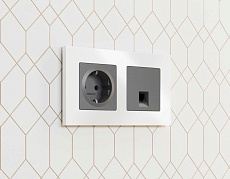 Лицевая панель розетки AMBRELLA VOLT AP6560 2