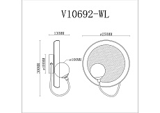 Бра Moderli Cosmi V10692-WL 1