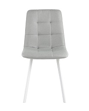Кухонный стул Stool Group Chilly рогожка светло-серый (ножки белые) OS-2011 1009-34 wl 2