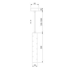 Подвесной светодиодный светильник Elektrostandard Bong 50214/1 Led хром a055666 1