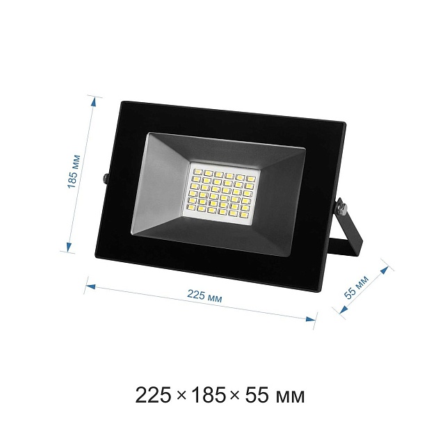 Прожектор светодиодный Apeyron 30W 6400K 05-20 изображение 2 Прожектор светодиодный Apeyron 30W 6400K 05-20 Фото № 2