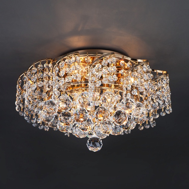 Потолочная люстра Eurosvet 16017/6 золото Strotskis Фото № 4