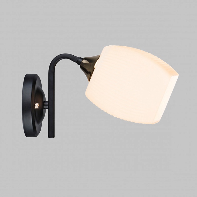 Бра IMEX MD.5485-1-W-BK+FGD Фото № 2