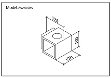 Уличный настенный светодиодный светильник DesignLed JY Kub LWA0100A-BL-WW 002795 1