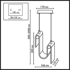 Подвесной светодиодный светильник Odeon Light L-Vision Flow 5105/11L 1