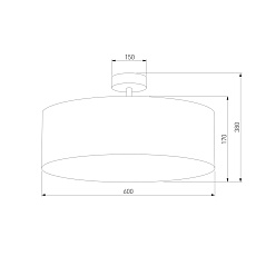 Потолочный светильник TK Lighting 4239 Rondo Graphite 1