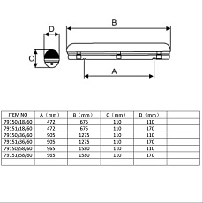 Потолочный светильник Lucide Linea Aqua 79151/58/60 2