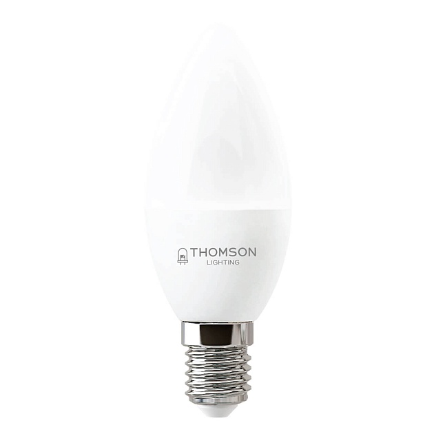 Лампа светодиодная Thomson E27 10W 6500K свеча матовая TH-B2311 фото 