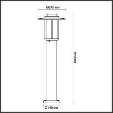 Уличный светильник Odeon Light Nature Mito 4047/1F 2