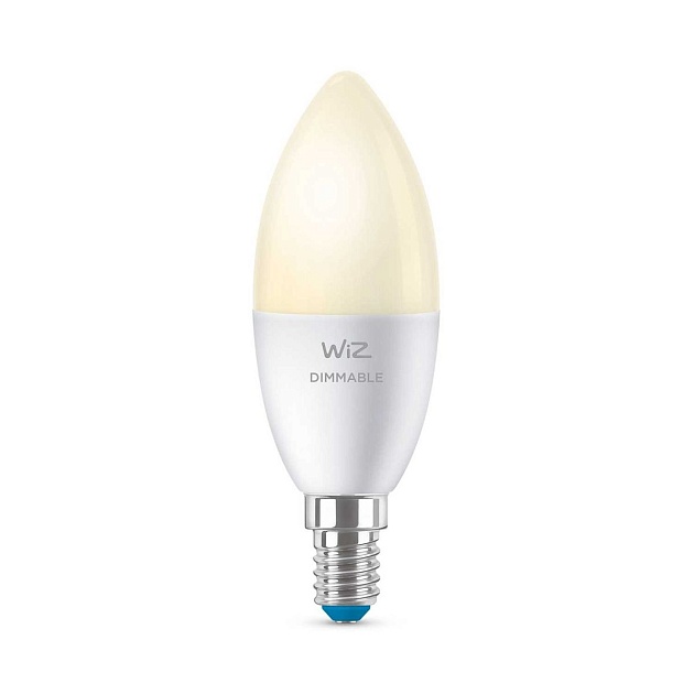 Лампа светодиодная диммируемая WiZ E14 4,9W 2700K матовая Wi-Fi BLE 40W C37E14927DIM1PF/6 929002448502 фото 5