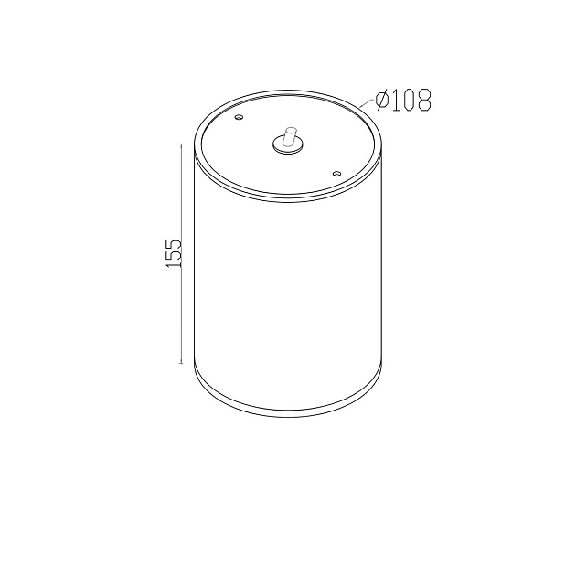 Уличный светодиодный светильник Maytoni Bar O306CL-L12GF Фото № 2