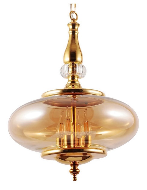 Подвесной светильник Crystal Lux Miel SP4 Gold изображение 2 Подвесной светильник Crystal Lux Miel SP4 Gold Фото № 2