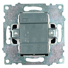 Выключатель одноклавишный Stekker Катрин с подсветкой черный GLS10-7101-05 39605 2