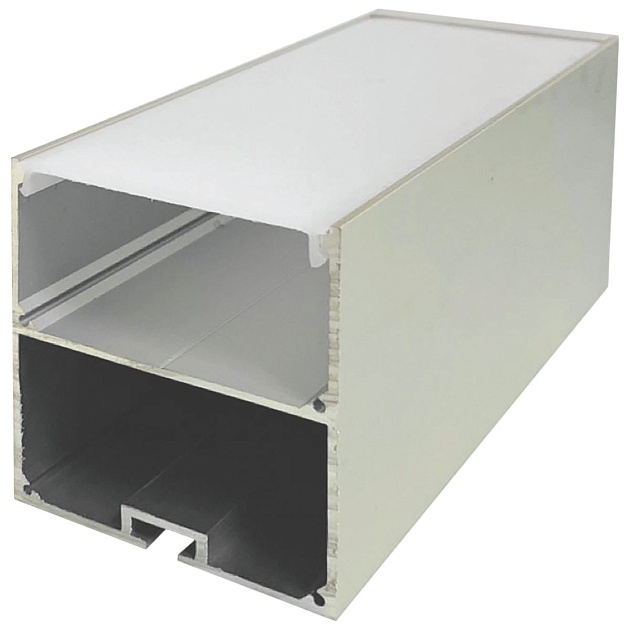 Профиль подвесной с рассеивателем серебро 2м. Apeyron 08-25 Фото № 1