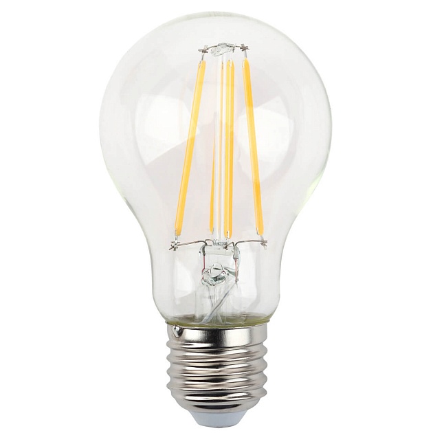 Лампа светодиодная филаментная ЭРА E27 13W 4000K прозрачная A60-13W-840-E27 Б0035028 фото 
