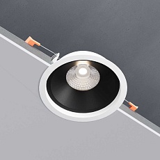 Встраиваемый светодиодный светильник Elektrostandard Slide 25083/LED 6W 4200K белый/чёрный a062942 2